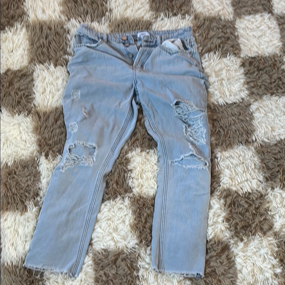 Forever 21 Light Blue Boyfriend Jeans